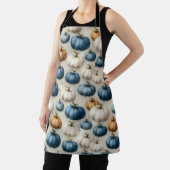 Rustikale blaue und neutrale Pumpkins Schürze (InSitu)