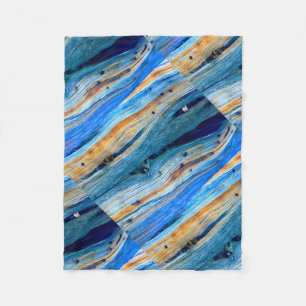 rustikale blaue Wacholderbuschbretter Fleecedecke