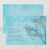 Rustikale Bläuenvögel - Bridal-Dusche Einladungen (Vorne/Hinten)