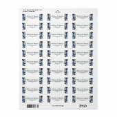 Rustikale blaugrüne Eukalyptus Watercolor Wedding (Vorne)