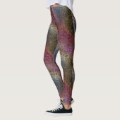 Rustikale, blinkende, geschmolzene Spritzen aus fa Leggings (Links)
