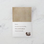 Rustikale Blockhütte Hochzeit Vielen Dank Hinweis (Innenseite)