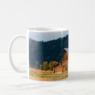 Rustikale Blockhütte in Grand Teton National Park, Kaffeetasse