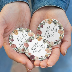 Rustikale Bloom Bridesmaid Button