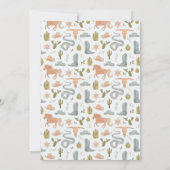 Rustikale Blue Cowboy Birthday Party Dankeskarte (Rückseite)