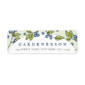 Rustikale Blueberries Wasserfarbenkennzeichnung (Vorne)