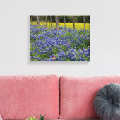 Rustikale Bluebonnets Leinwanddruck (Insitu (Wohnzimmer))