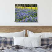 Rustikale Bluebonnets Leinwanddruck (Insitu (Schlafzimmer))