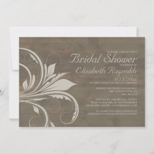 Rustikale Blüh Bridal Dusche Einladungen