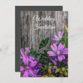 Rustikale Blume an Bord (Vorne/Hinten)