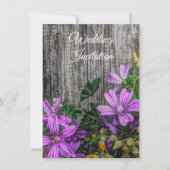 Rustikale Blume an Bord (Vorderseite)