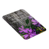 Rustikale Blume an Bord Magnet (Rechte Seite)