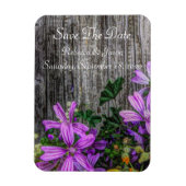 Rustikale Blume an Bord Magnet (Vertikal)