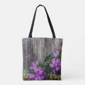 Rustikale Blume an Bord Tasche (Rückseite)