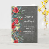 Rustikale Blume Angestellter Weihnachtsfeiertag Karte (Gelbe Blume)