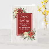 Rustikale Blume Angestellter Weihnachtsfeiertag Karte (Gelbe Blume)