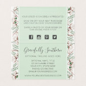 Rustikale Blume aus Südwolle auf Holz Vielen Dank (Innenseite Aufgefaltet)