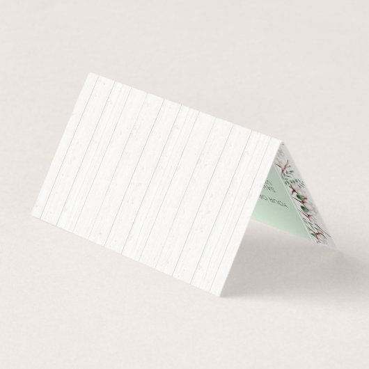 Rustikale Blume aus Südwolle auf Holz Vielen Dank (Rückseite)