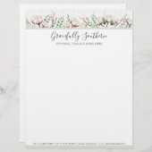 Rustikale Blume aus Südwolle auf Weißholz Briefkopf (Vorne/Hinten)