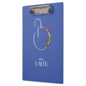 Rustikale Blume B Klemmbrett (Links)