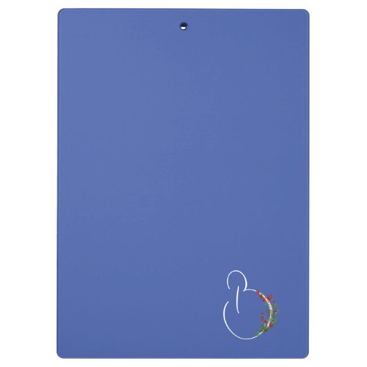 Rustikale Blume B Klemmbrett (Rückseite)