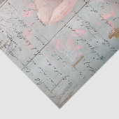 Rustikale Blume Blossom auf Holzdekoupage Seidenpapier (Detail)