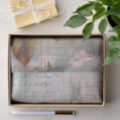 Rustikale Blume Blossom auf Holzdekoupage Seidenpapier (Geschenk)