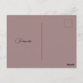 Rustikale Blume Blumenwasser Postkarte (Rückseite)