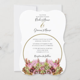 Rustikale Blume Bouquet Hochzeitseinladungen Einladung