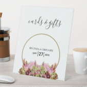 Rustikale Blume Bouquet Wedding Cards & Gifts Sockelschild (In Situ)