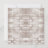 Rustikale Blume Brautparty Brunch Einladung (Rückseite)