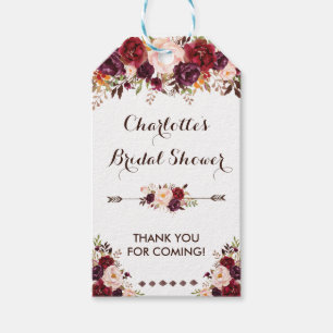 Rustikale Blume Brautparty Shabby Chic Gefallen Ta Geschenkanhänger
