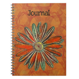 Rustikale Blume Daisy Art Journal Notizblock