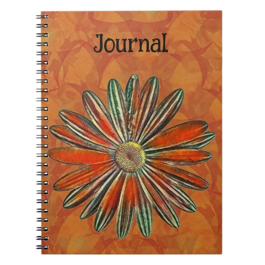 Rustikale Blume Daisy Art Journal Notizblock (Vorderseite)