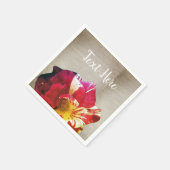 Rustikale Blume Foto für kundenspezifisches Papier Serviette (Ecke)