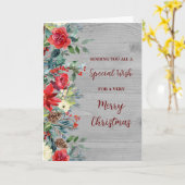 Rustikale Blume für den Weihnachtsfeiertag der Gru Karte (Gelbe Blume)