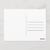 Rustikale Blume für Grüne Herde Save the Date Postkarte (Rückseite)