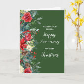 Rustikale Blume glücklicher Jahrestag zu Weihnacht Karte (Gelbe Blume)