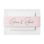 Rustikale Blume Herz mexikanische Hochzeit Einladungsbanderole (Vorderseite Beispiel)