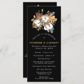 Rustikale Blume im Herbst DIY Wedding Programm (Vorne/Hinten)