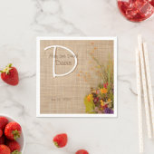 Rustikale Blume im Herbst Hochzeiten von Napkins Serviette (Beispiel)