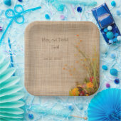 Rustikale Blume im Herbst Hochzeitspapier-Teller Pappteller (Party)