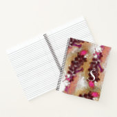 rustikale Blume im Herbst Lavander Malmuster Notizblock (Innenseite)
