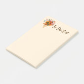 Rustikale Blume im Herbst Post-it Klebezettel (angewinkelt)