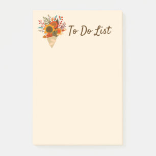 Rustikale Blume im Herbst Post-it Klebezettel