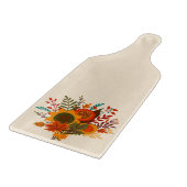 Rustikale Blume im Herbst Schneidebrett (Ecke)