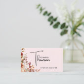 rustikale Blume im Herbst Visitenkarte (Stehend Vorderseite)