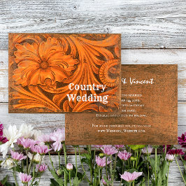 Rustikale Blume Land Hochzeit Save the Date