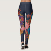 rustikale Blume Leggings (Rückseite)