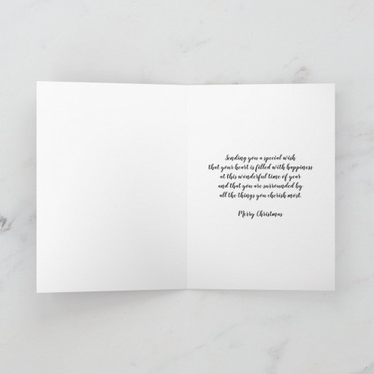 Rustikale Blume Mama Frohe Weihnachten Karte (Innenseite)